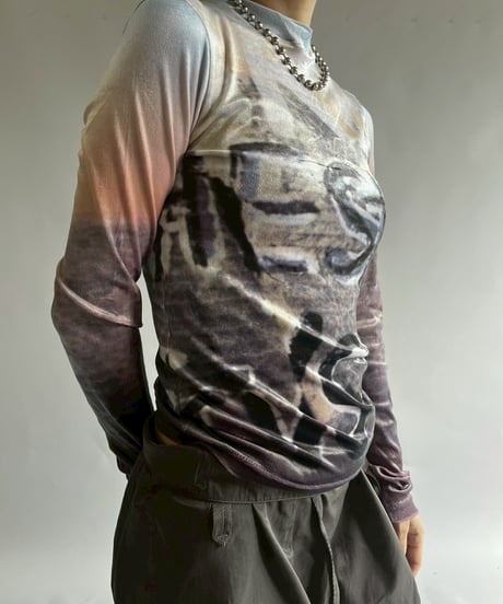 【USED】 Cop.Copine Velour Design Body Top  /251014-042