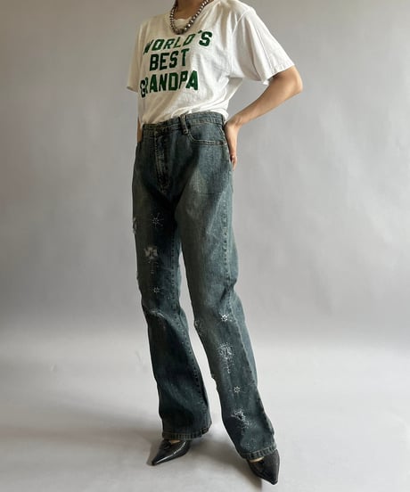 【USED】70~80's WORLD7S BEST GRANDPA T-Shirt /240824-040