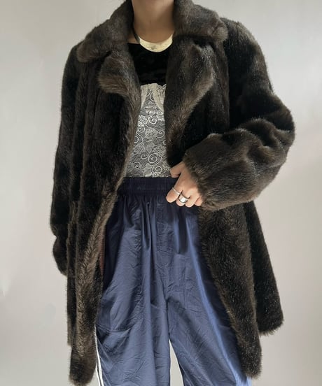 【USED】  Fake Fur Jacket /241221-016