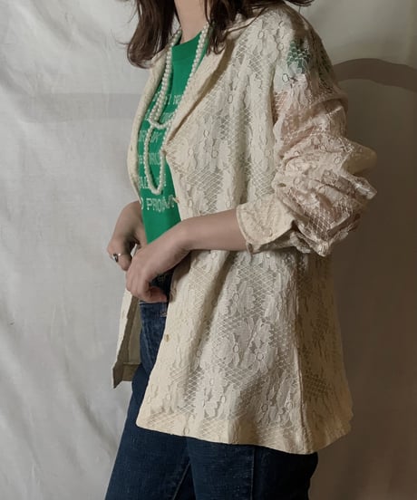 【USED】 L/S Lace Shirt /210303-018