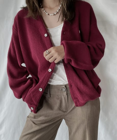 【USED】   LACOSTE Knit Cardigan②/210930-019