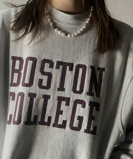 【USED】  Champion Reverse Weave Sweat BOSTON COLLEGE/210516-011