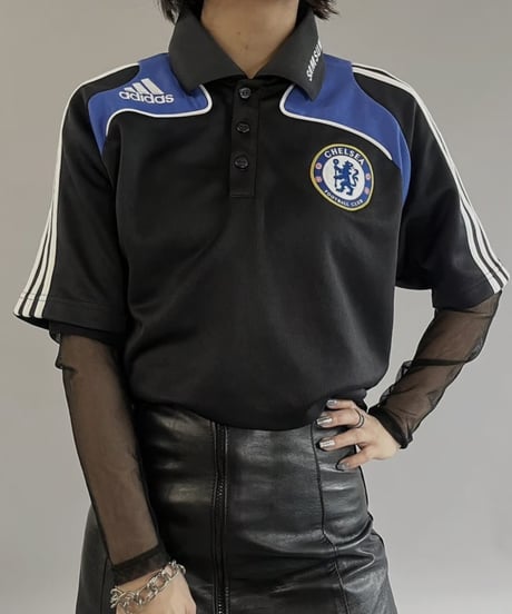 【USED】 adidas Soccer Tee CHELSEA  /240316-017