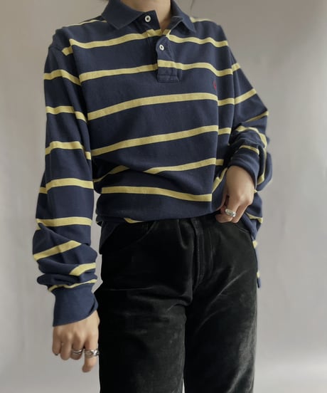 【USED】 Polo By Ralph Lauren Striped Polo Shirt / 221210-014
