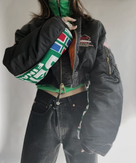 【RE;CIRCLE】 RE Short Soccer Muffler MA-1 / 230126-015