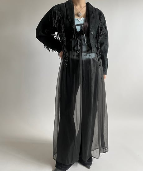 【USED】  Suede Fringe Jacket /250301-010