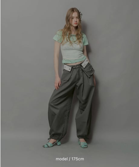 【再受注販売】 Chinatsu Aoyama×Dickies®︎ The Makers Pants Set Charcoal / 260605-002