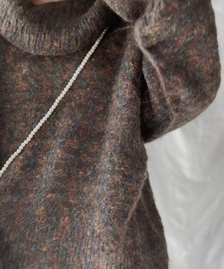 【USED】    Mohair Knit Top④/211216-005