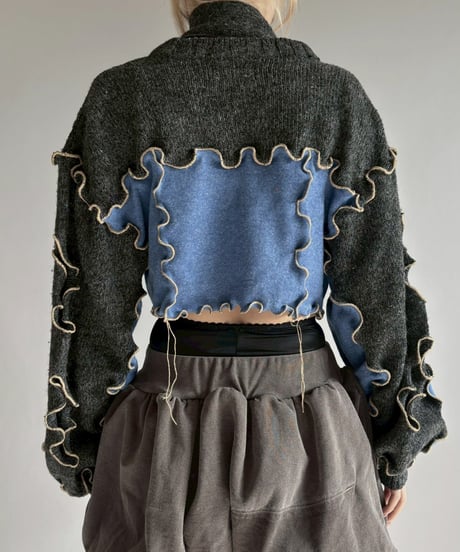 【RE;CIRCLE】 RE Mellow Knit Top + Tie / 260122-001