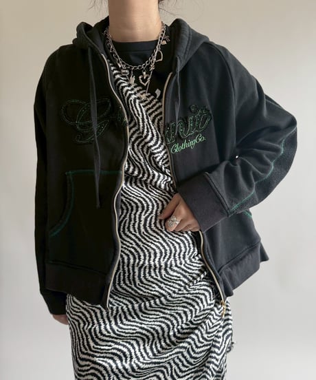 【USED】 Lame Zip Up Parka /250412-029