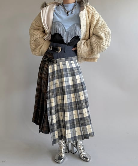 【RE;CIRCLE】 RE Kilt Long Skirt / 250102-015
