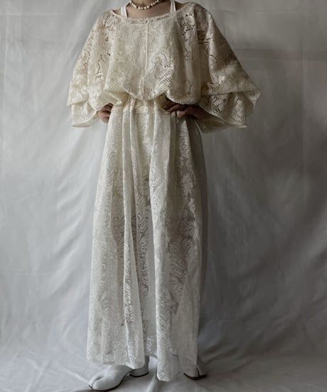 【RE;CIRCLE】  RE Lace L/S One-piece/20210819-047