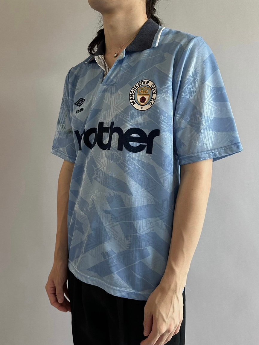 manchester city マンチェスター・シティ シャツ Umbro USED】UMBRO MANCHESTER CITY Soccer Shirt /2408