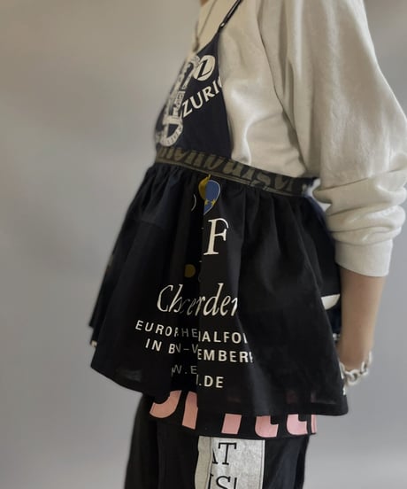 【RE;CIRCLE】RE Eco-Friendly Bag Camisole Bustier Black / 230828-007
