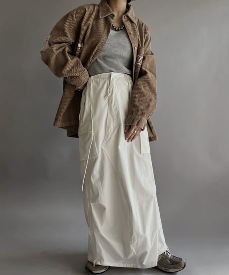 【Mashup Products】 Silk Screen Cotton 100% Corduroy Shirt/  240217-009