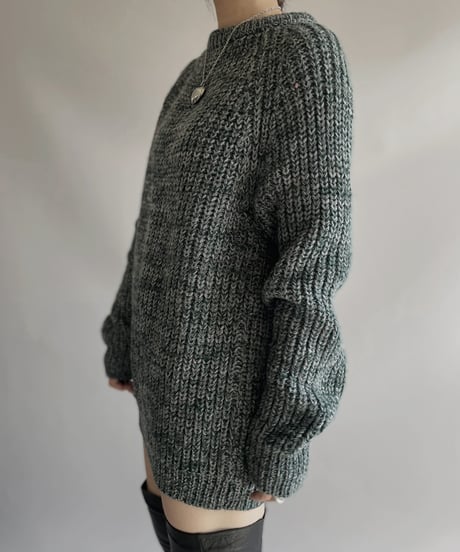 【USED】 Wool 100% Knit Top 231209-009