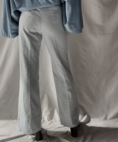【USED】 Check Flared Pants / 220107-012