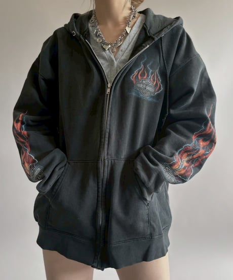 【USED】 08's HARLEY-DAVIDSON Zip Parka / 260418-044