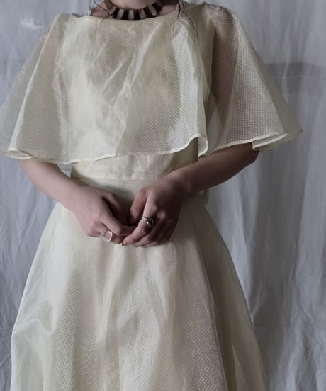 【USED】 Dot Patterned See-through N/S Dress/210714-032