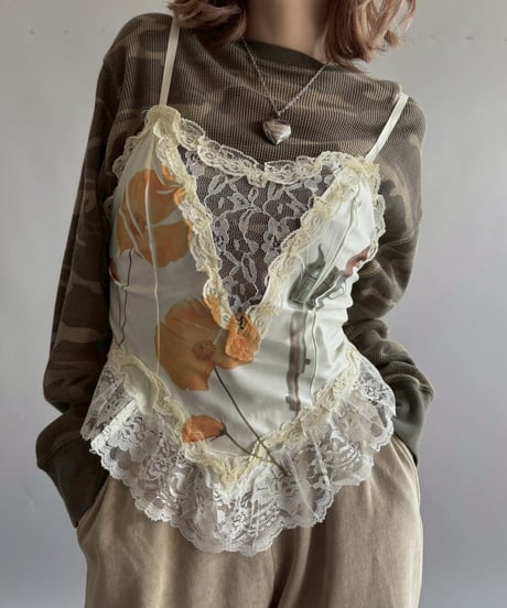 【USED】 Design Camisole Top  /251012-014