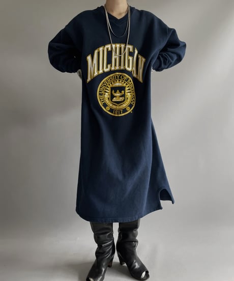 【USED】 Made in USA MICHIGAN Sweat One-Piece / 231202-011