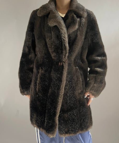 【USED】  Fake Fur Jacket /241221-016