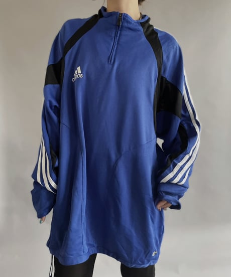 【USED】  Adidas Jersey  Half Zip Top/ 230415-017