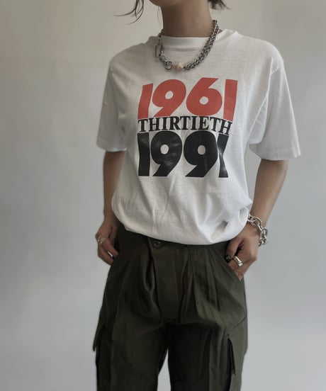 【USED】 T Shirt "1961 thirtieth 1991" / 220806-013