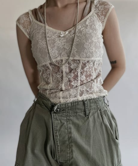 【USED】 Lace Sleeveless Top / 220528-002