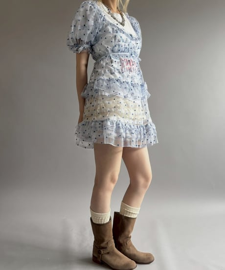 【USED】 Dot Pattern Lace One-Piece / 260613-012