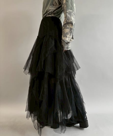 【USED】 Tiered Tulle Skirt / 251101-024