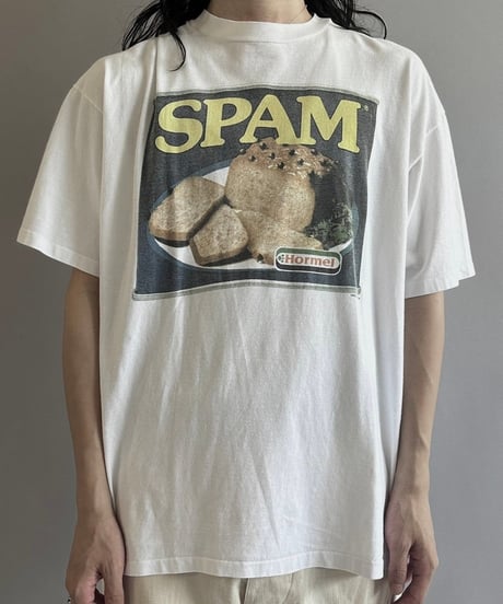 【USED】 Made in USA 80's Hanes SPAM T-Shirt  /240729-100