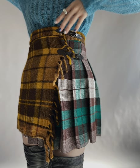 【RE;CIRCLE】 RE Pleats Blanket  Skirt / 230105-019