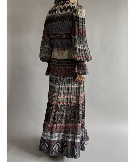 【RE;CIRCLE】 RE Indian Cotton Balloon Sleeved One-piece / 220901-001
