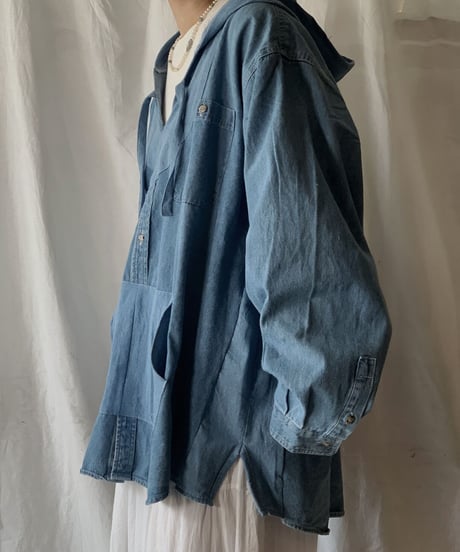 【RE;CIRCLE】  RE Denim Mexican Parker②/210506-016