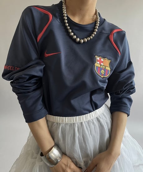 【USED】 Nike BARCELONA Soccer Shirt /240831-021