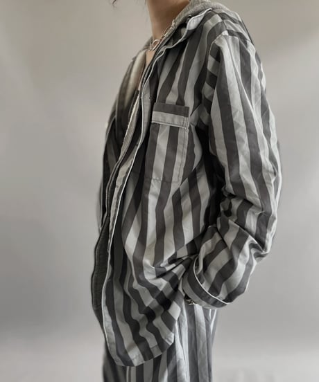 【USED】 Stripe Patterned Pajama Set Up  / 231021-027