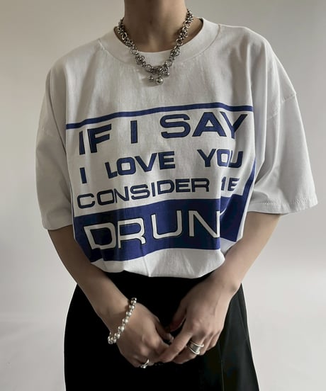 【USED】  90's ONEITA Message T-Shirt/250510-026