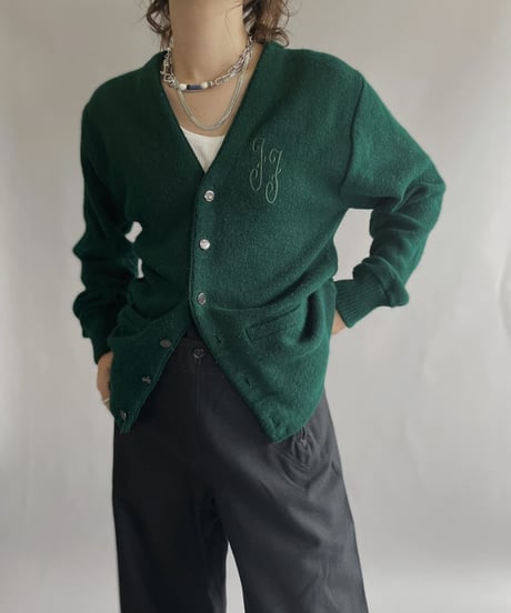 【USED】  Brian Macneil Sportswear Acrylic Knit Cardigan / 221008-010