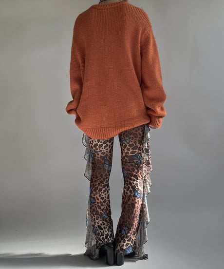 【USED】 JOUR Leopard Patterned Sheer Pants /250104-029