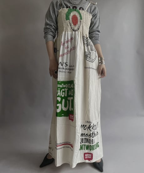 【RE;CIRCLE】RE Eco-Friendly Bag Shirring One-piece / 230427-020