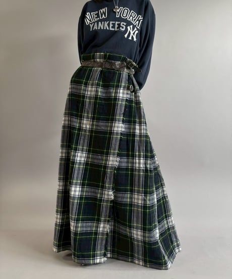 【USED】 Plaid Wrap Skirt / 260117-011