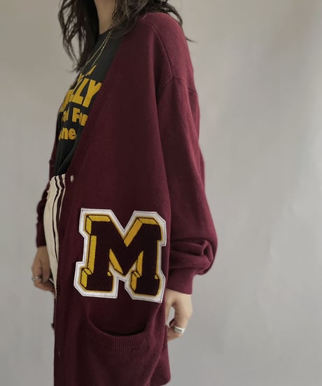 【USED】  Lettered Cardigan / 221105-014