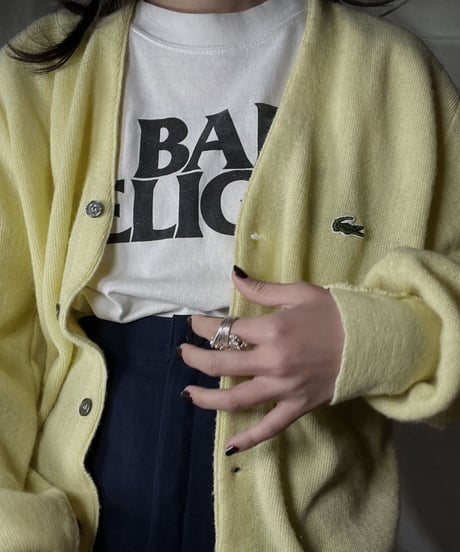 【USED】 LACOSTE Acrylic Knit Cardigan  ⑥ / 220111-007