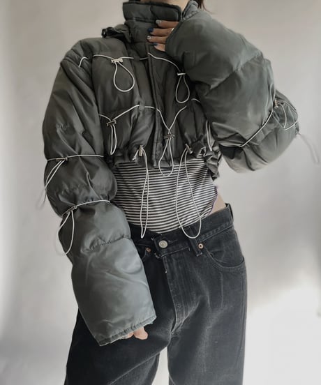【RE;CIRCLE】 RE Draw Code Short Down Jacket / 230126-014