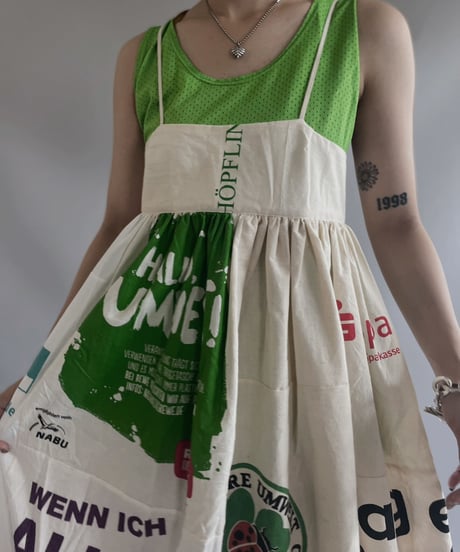 【RE;CIRCLE】RE Eco-Friendly Bag Camisole Long One-piece / 230727-020