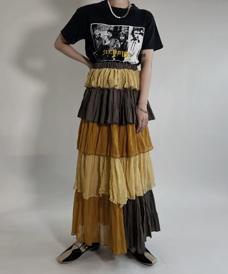 【RE;CIRCLE】 RE Indian Cotton Skirt / 220503-019