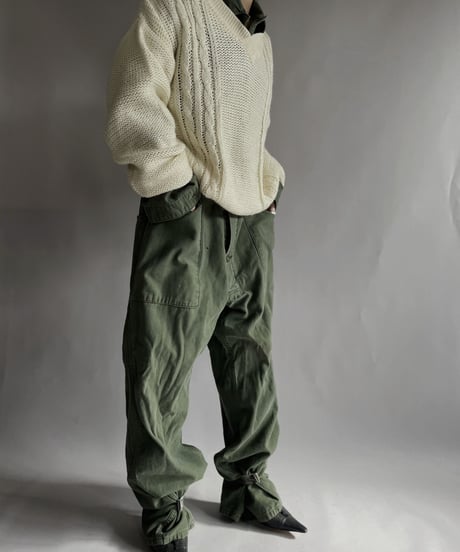 【USED】 Army Cotton Coverall  / 221203-025