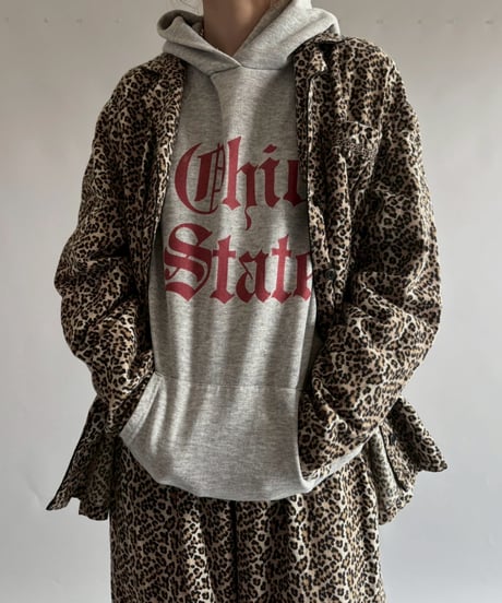 【USED】 Leopard shirt & pants set up  /250927-014