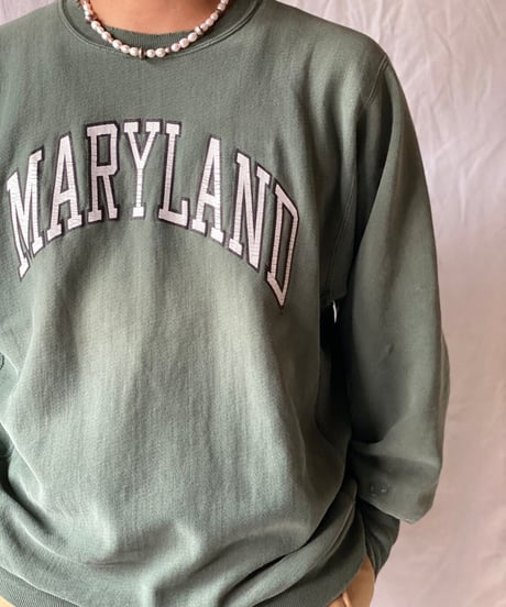 【USED】   80's USA Champion Reverse Weave Sweat MARYLAND/210516-026